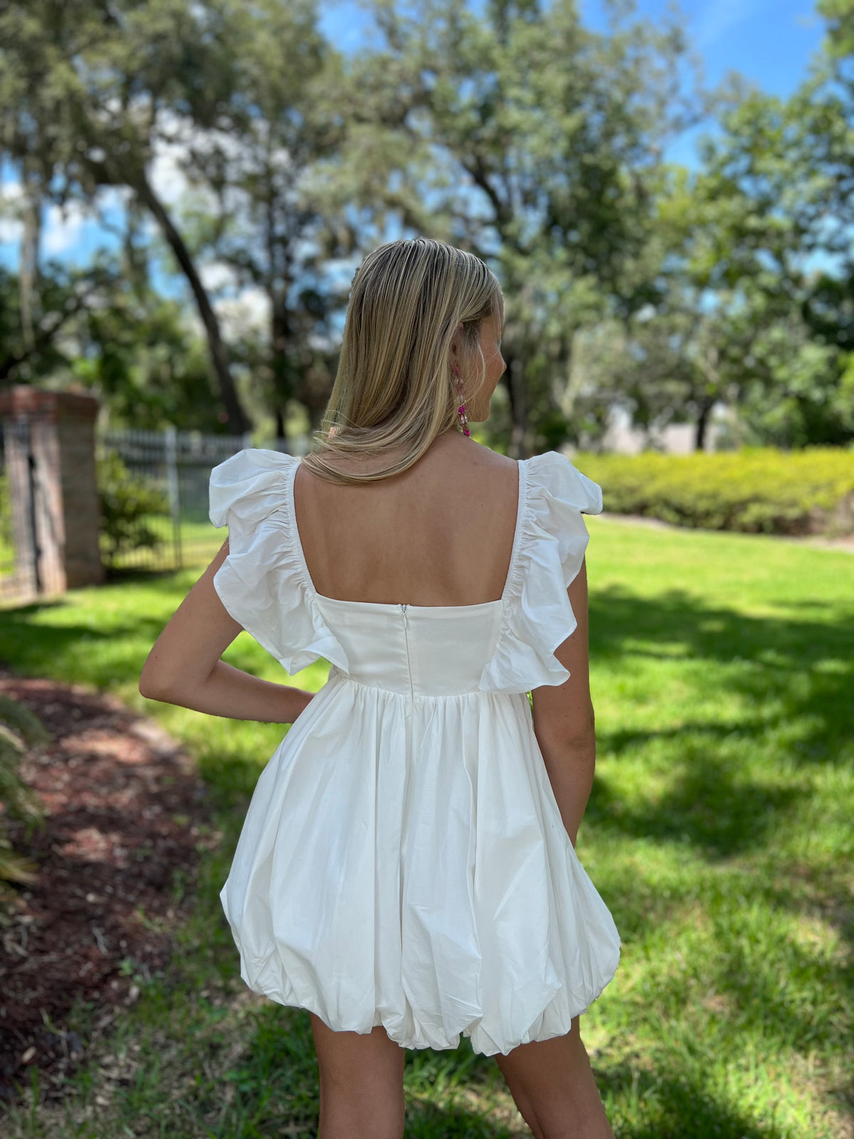 BY YOUR GRACE  //  Ivory Ruffle Bubble Dress