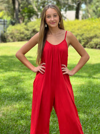 FAN ZONE  //  Comfy Red Romper