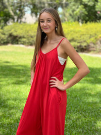 FAN ZONE  //  Comfy Red Romper