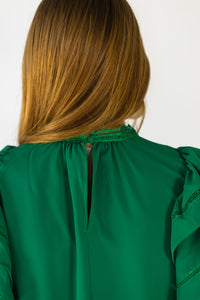 O-LINE  //  Emerald Green Blouse