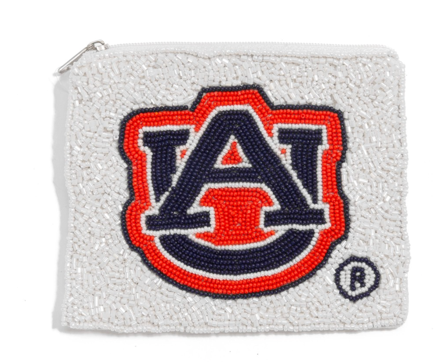 Auburn Beaded Pouch Coin Purse